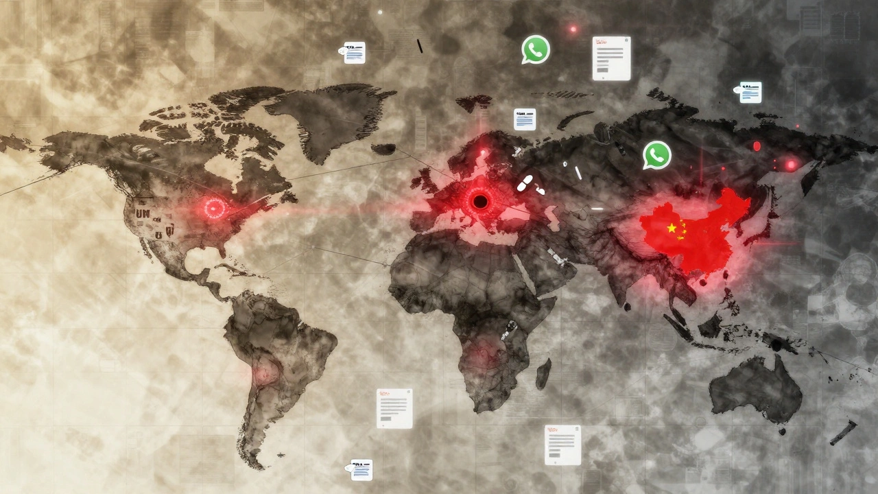 Digital network of global drug markets with AI algorithms detecting collusion.